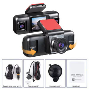 EKLEVA 4 Channel Dash Cam for Cars Camera Black Box 1080P Video Recorder Rear View Camera for Vehicle Car DVR Dash Cam Accessories