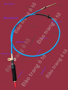 Dây số chính xe auman 3m dùng cho xe ô tô dây số xanh xịn ouman 1 đầu tai 1 đâu cù to