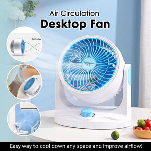 🇸🇬 Air Circulation Fan Household Electric Fan Small Desktop Office Turbo Convection Mini Fan