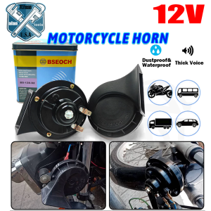 Bseoch Auto Snail Horn Dual Loud Motorcycle Car Universal Accessories 12V