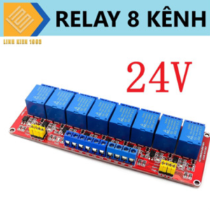 Mạch rơ le 24vdc10a 8 Kênh kích mức cao thâp hãng songle