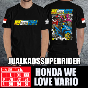 BAJU KAOS DISTRO HONDA WE LOVE VARIO