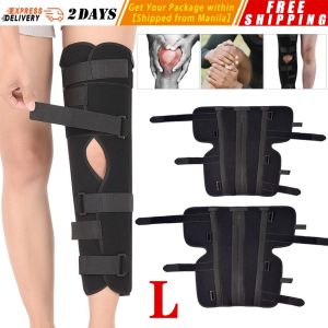 【L/M】Knee B-race Adjustable Postoperation Fracture Sprain Knee Splint Immobilizer Support Adjustable Knees Fixed B-races Supports Care Knee-Splint-B-race