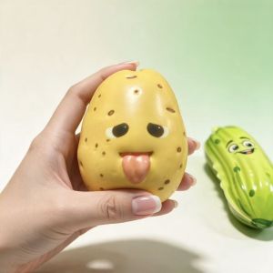 Fidget Funny Potato Squeeze Toy Slow Rebound Stress Relief Soft Squishy Vent Decompression Relaxation Creative Birthday Gift