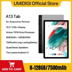 UMIDIGI NEW Tab G1 Tab Android 13 Smart tablet 10.1 HD Display 4GB 64GB  Quad Core WIFI6 60Hz 6000mAh Mega Battery