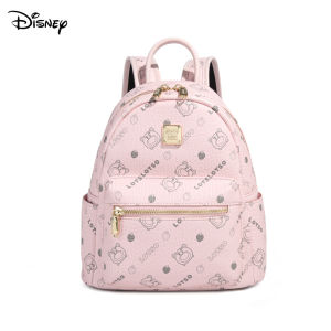 Disney ชุดเดรสกระเป๋าเป้สะพายหลังพีวีซีพิมพ์ลายหมีสตรอเบอร์รี่อย่างเป็นทางการจากดิสนีย์บนผ้าใบกระเป๋าสะพายขนาดเล็ก