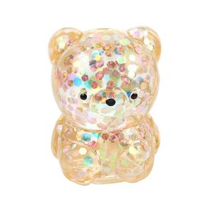 MIRELINA Cute Bear Squishy Fidget Toys Funny Gummy Bear Sugar Stress Ball Sensory Toys  Soft Squishy Ball for Adults
