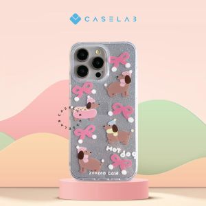 NEW PUPPY Case !! HOT CUTE PUPPY CASE COMPATIBLE FOR IP 15 PROMAX 15 PRO 15 14 PROMAX 14 PRO 14 13 PROMAX 13 PRO 13 12 PROMAX 12 PRO 12 SOFTCASE DOG GLITTER CASE FUNNY