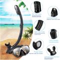 Snorkel Set, Professional Snorkeling Gear Panoramic Anti-Fog Diving Goggles and Dry Snorkel Tempered Glass Scuba Diving Mask for Diving, Snorkeling and Swimming. 
