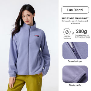 Lạc Đà Ngoài Trời áo khoác Jacket Lông Cừu Cho Phụ Nữ Chống-Tĩnh Đứng Cổ Áo Áo Khoác Chống Gió