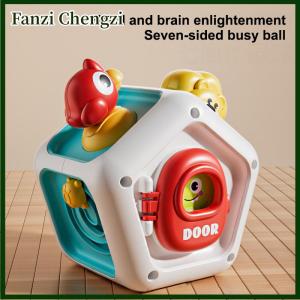 Fanzi Baby Busy Board Cube Montessori Toys Sensory Activity Ball Early Educational Toy Learning Fine Motor Skills Toy Travel Toy Gifts