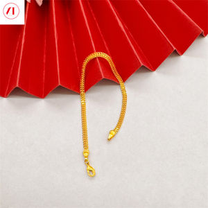 XT đồ trang sức Hàn Quốc 24k xương rắn Vòng tay mảnh phụ nữ 916 mạ vàng gốc