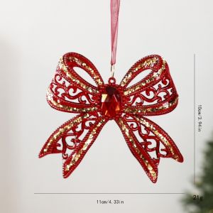 BETTERFORM Trong suốt  dây chuyền pha lê Giáng sinh Bông tuyết Tự làm Pha lê treo  Acrylic Đồ trang trí cây thông Noel Giáng sinh
