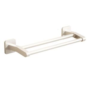 Space Efficient Towel Hanger Shelf For Bathroom Waterproof Strong Load-bearing Storage Rack Water Resistant Organizer