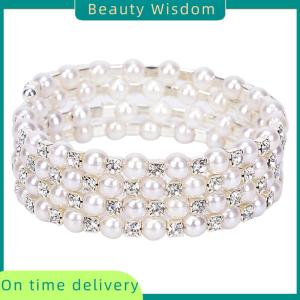 Beauty Wisdom Multilayer Wide Elastic Cuff Bracelet Bangle Wristband Jewelry