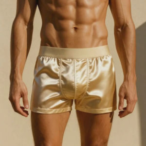 Mens ice silk comfortable boxer shorts Ice feeling boxer shorts Mens satin underwear