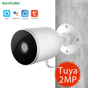 RAYKUBE Tuya Smart Life WiFi IP Camera 1080P IP66 Rainproof Home Security Outdoor Camera Night Vision Infrared Two-way Audio