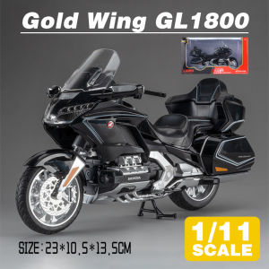 LEO 1:11 Honda Gold Wing GL1800 2021 Motorcycle Diecast Model Car Alloy Cars Toys Collection Gift For Kids Boy Girl