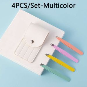 5Pcs/Set Pinset Pencabut Bulu Alis Mata Ketiak Penjepit Bulu Mata Serbaguna Pinset Tweezer Stainless