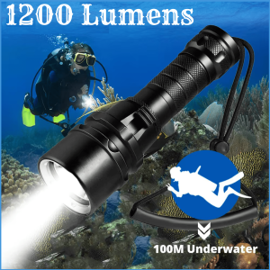 BARU YUPARD Senter Diving Selam Tahan Lama Dalam Air Super Terang Waterproof L2 1200 Lumens - G300