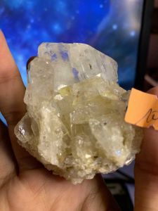 Đá thạch Anh trắng tán sắc pha lê tự nhiên trong suốt vàng Citrine thanh tẩy thiền định tarot cực mạnh Clear Quartz Natural 109