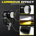 2PCS 60W Super Bright Mini Driving Light Set Led Lights Motorcycle Headlight 2 Color Car Dual Fishey. 