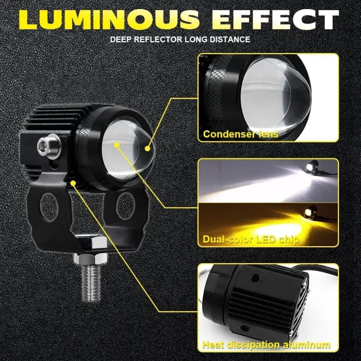 2PCS%2060W%20Super%20Bright%20Mini%20Driving%20Light%20Set%20Led%20Lights%20Motorcycle%20Headlight%202%20Color%20Car%20Dual%20Fishey%20-%20Image%203