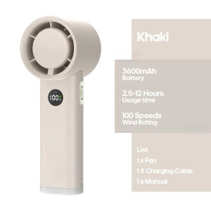 New Digital Handheld Fan High Speed Wind 100 Speeds Cooler Fan Ventilator Turbo Fan Air Circulator Handfan