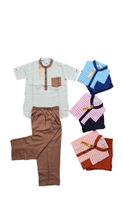 Setelan Baju Koko Anak Laki Laki Setelan Koko Anak Baju Muslim Anak 2 - 10Tahun Kain Katun Madinah