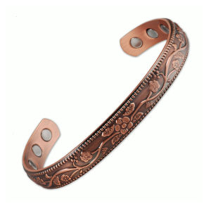 Copper Adjustable Benefits Arthritis Pain Relief Vintage Flower Cuff Bracelets for Women Gift Radiation Protection Promotes Blood Circulation Health Jewelry Holiday Gifts