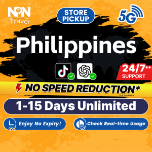 Philippines SIM Card Ultra 1-15 Days Daily 500MB-3GB Unlimited Data | Store Pickup | High Speed Travel Data Philippines SIM Card
