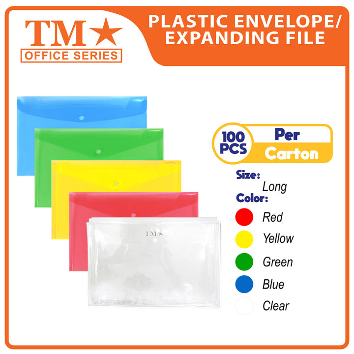 TM Plastic Expanding Envelope Long x 100 pcs Lazada PH