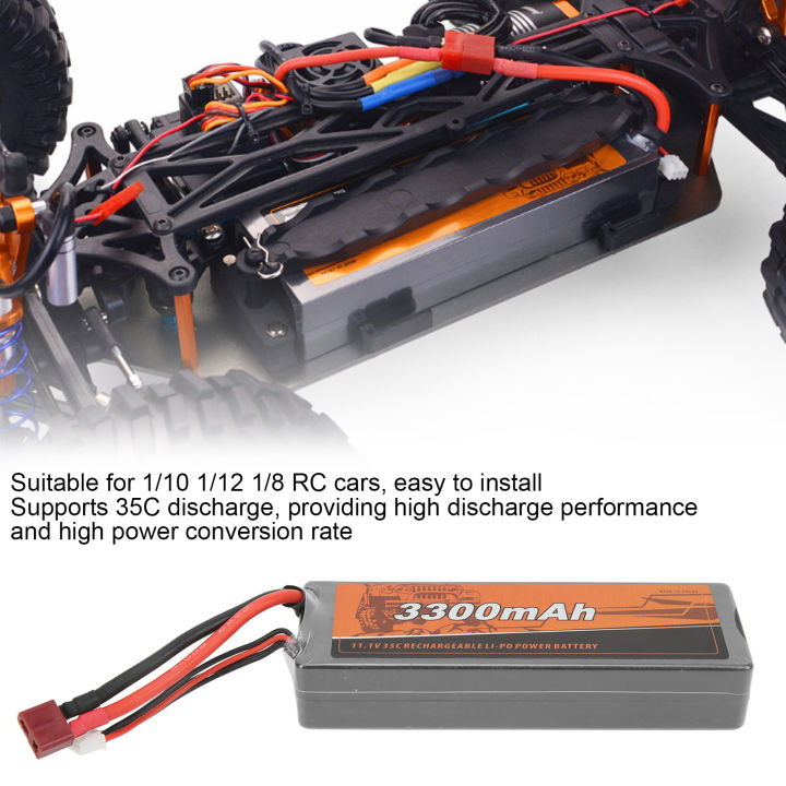 RC LiPo Battery RC Rechargeable Polymers Battery 11.1V 3300mAh 35C LiPo ...