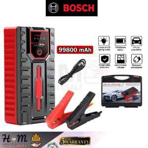 🔥Big Discount🔥 B0SCH 99800Mah Car Jumper Car PowerBank Multi function Car Pump Starter Car Tyra Jumper ( 5 Year Warranty )