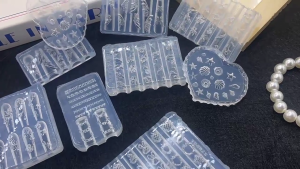 3D Embossed Frame Silicone Molds For Nail Art Enthusiasts 2 Piece Reusable DIY Nail Decoration Tools