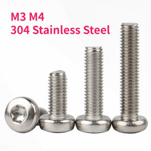 Round Head Torx Screw GB2672 M3 M4 Six Lobe 304 Stainless Steel Pan Head Torx Machine Security Screw