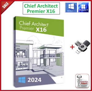 Chief Architect Premier 2024 X16 v26 FULL VERSION [LIFETIME USE ] PERPETUAL LICENSED| NO EXPIRY | COMES IN A USB FLASH DRIVE
