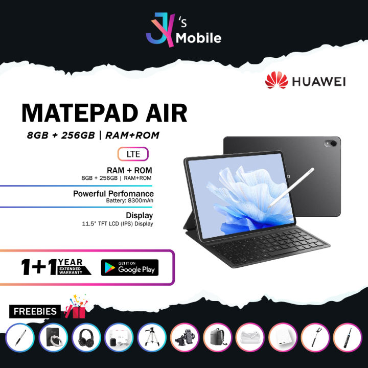 HUAWEI Matepad Air 11.5" LTE (8GB RAM 256GB ROM) - Original HUAWEI ...