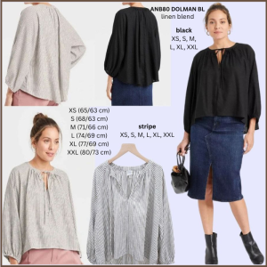 Blouse Wanita Lengan Panjang Murah (ANB80 Dolman 3 Warna