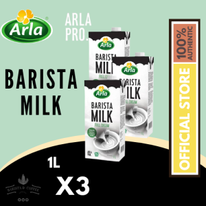 ARLA Pro Barista + Full Cream Milk 1L x3 Bundle – Barista Froth Quality | Creamy Taste | UHT Shelf-Stable
