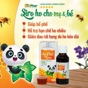 Siro giảm ho tiêu đờm đau rát họng An Phế Thang - Chai 100ml