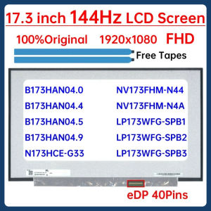 17.3" 144Hz Laptop LCD Screen B173HAN04.0 B173HAN04.4 B173HAN04.9 For MSI MS-17F2 ASUS FX706 Display Matrix Panel eDP 40 Pins