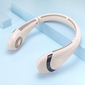[RDY STK KL] JAPAN PREMIUM 5000mAh Portable Neck Cooling Fan Bladeless USB Rechargeable Lazy Hanging Dual Style 3 Speed