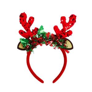 Trang trí Giáng sinh hairhoop năm mới bên tuần lộc giáng sinh Headband lễ hội phụ kiện sum họp gia đình mũ nón