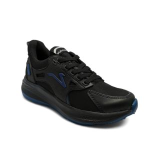 Sepatu Olahraga Pria Sneakers Sport Jogging Outdoor Hitam Biru Free Kaos Kaki Terlaris
