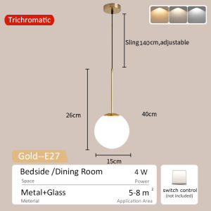 SOLO Pendant Lights Nordic Hanging Light for Living Room Tricolor Dining Ceiling Lights bar counter Chandelier