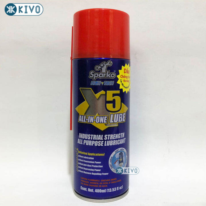 Chai Xịt Chống Rỉ Sét Và Bôi Trơn X5 SPARKO CHÍNH HÃNG - Bình Xịt Tẩy ...