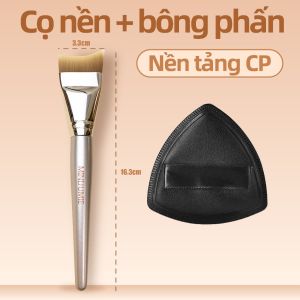 [Có Hộp] Bông Phấn Cỡ Lớn XL+1 Cọ Trang Điểm Tán Kem Nền Che Khuyết Điểm Đầu Phẳng Chuyên Nghiệp