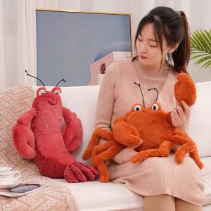 GOOD STUFF Cartoon Kids Gifts Stuffed Animal Soft Funny Doll Shrimp Lobster Plush Pillow Lobster Plush Toy Crab Plush Doll Stuffed Toys