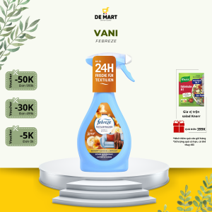 [Chuẩn Đức] Xịt thơm vải sợi gia đình Febreze 500ml | Khử mùi hôi lưu hương thơm trên quần áo chăn ga rèm
